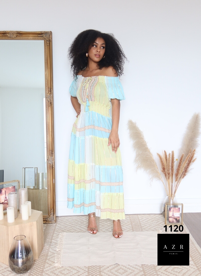 Wholesaler AZR PARIS - Bohemian Long Dress 'Selena'