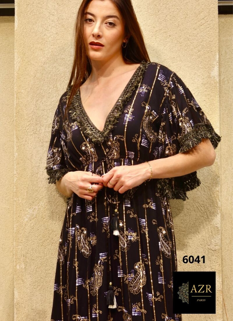 Wholesaler AZR PARIS - Long Bohemian Dress 'Glam Light'