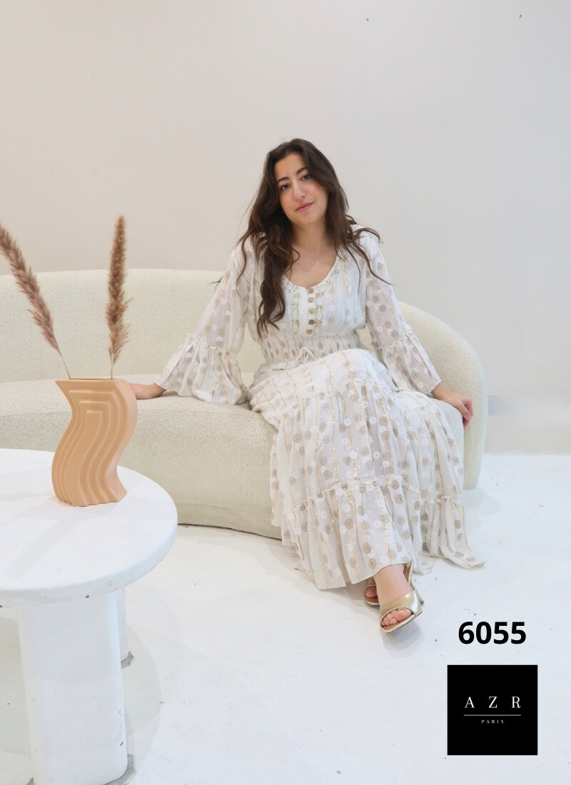 Wholesaler AZR PARIS - Bohemian Long Dress 'Cherry Tree'