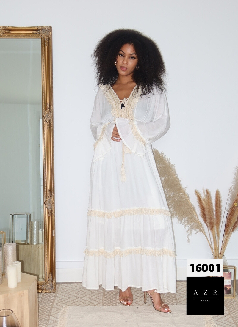 Wholesaler AZR PARIS - Bohemian Long Dress 'The Ranch Girl'