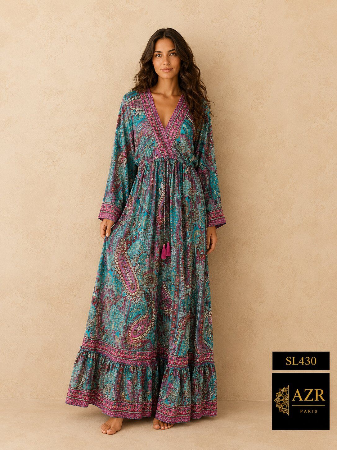 Mayorista AZR PARIS - Vestido de Seda ‘Henna’