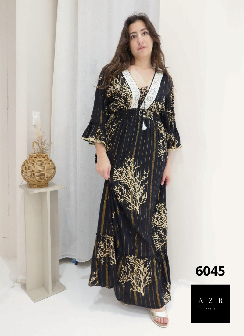 Wholesaler AZR PARIS - Bohemian long dress 'Coralie'