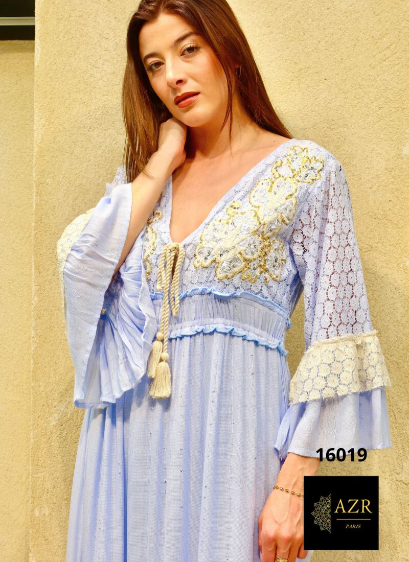 Wholesaler AZR PARIS - Long Dress 'Royal Bohemian'