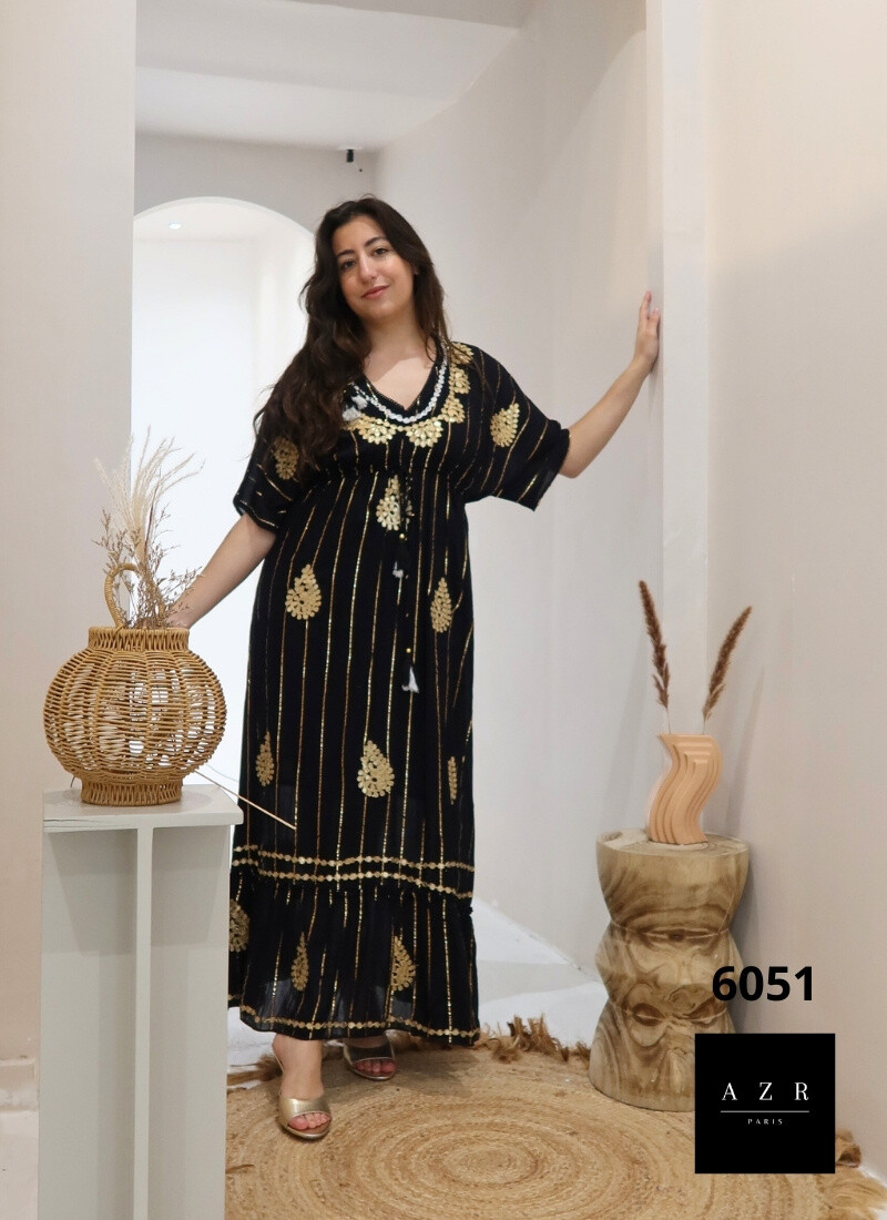Wholesaler AZR PARIS - Bohemian Long Dress 'Night Butterfly'
