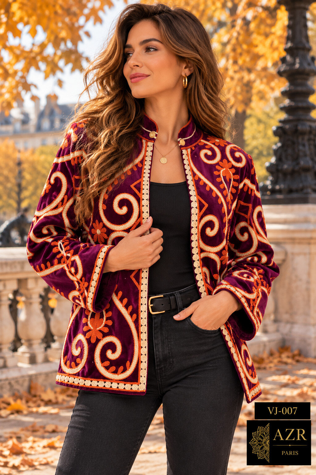 Mayorista AZR PARIS - Chaqueta de Terciopelo Bohemia