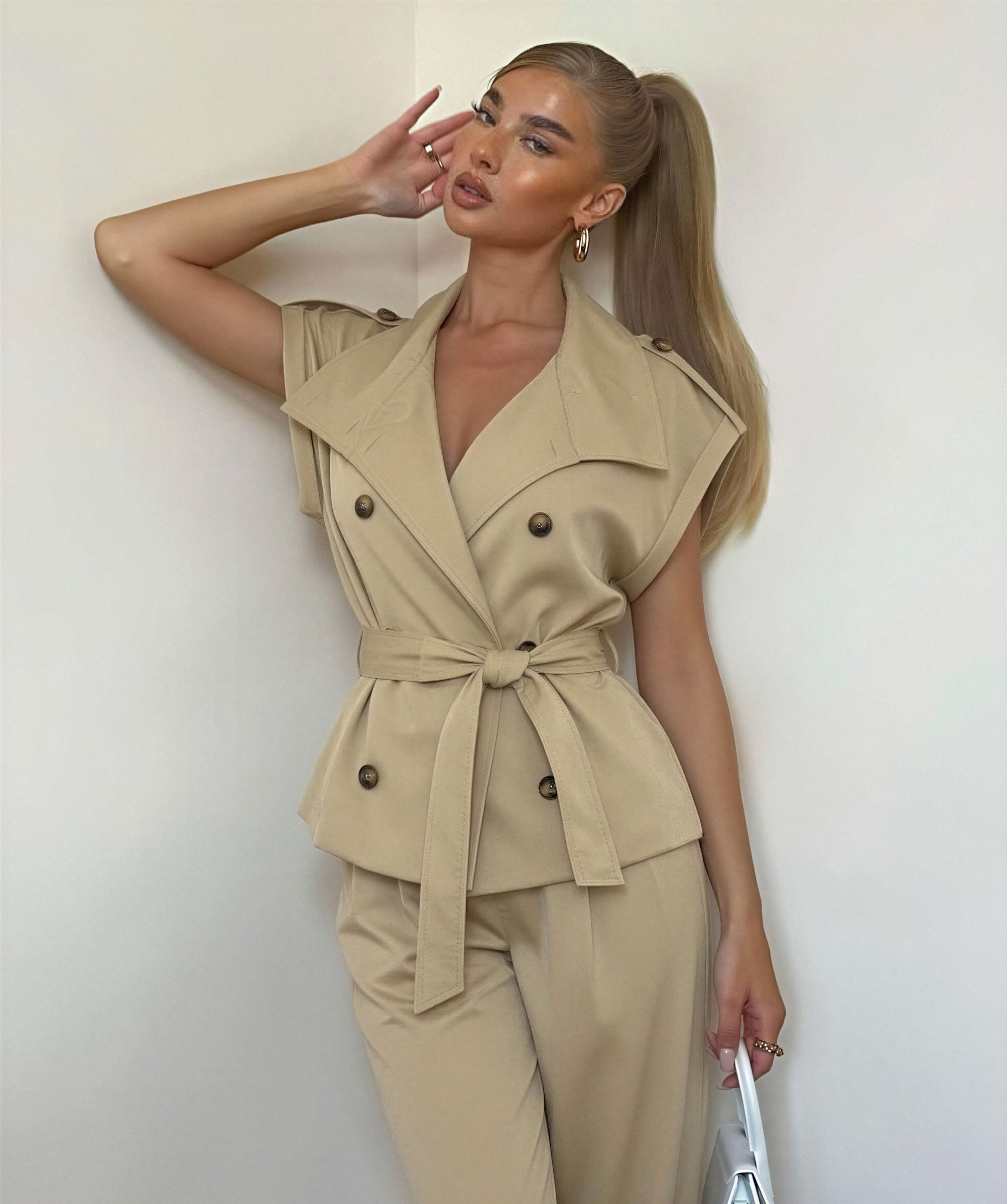 Wholesaler B-CHIC - TRENCH COAT WITH BUTTONS