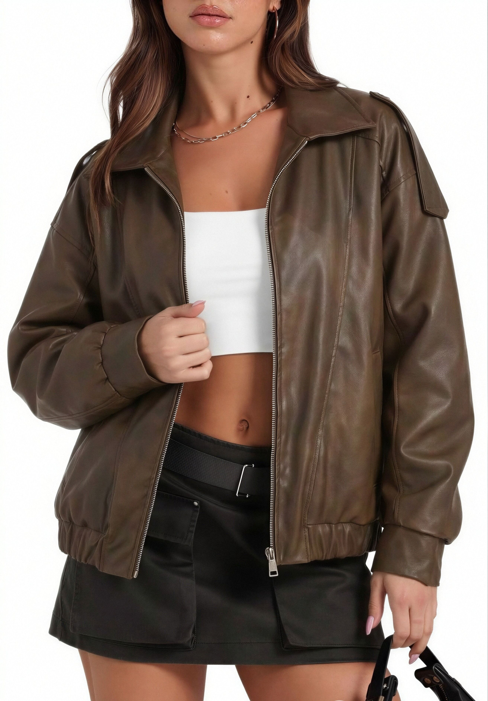 Grossiste B-CHIC - VESTE EN SIMILICUIR BARBY