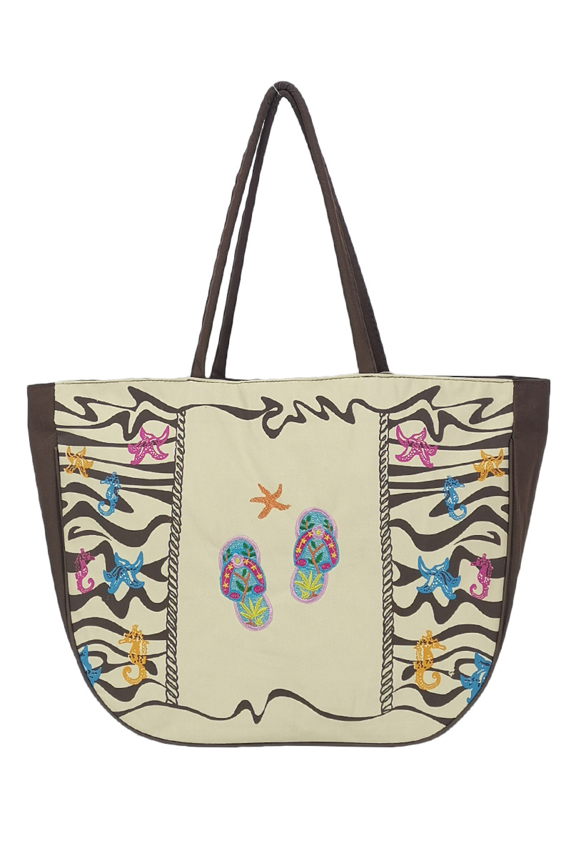SAC / SAC DE PLAGE - Brun foncé - 1 - grand format