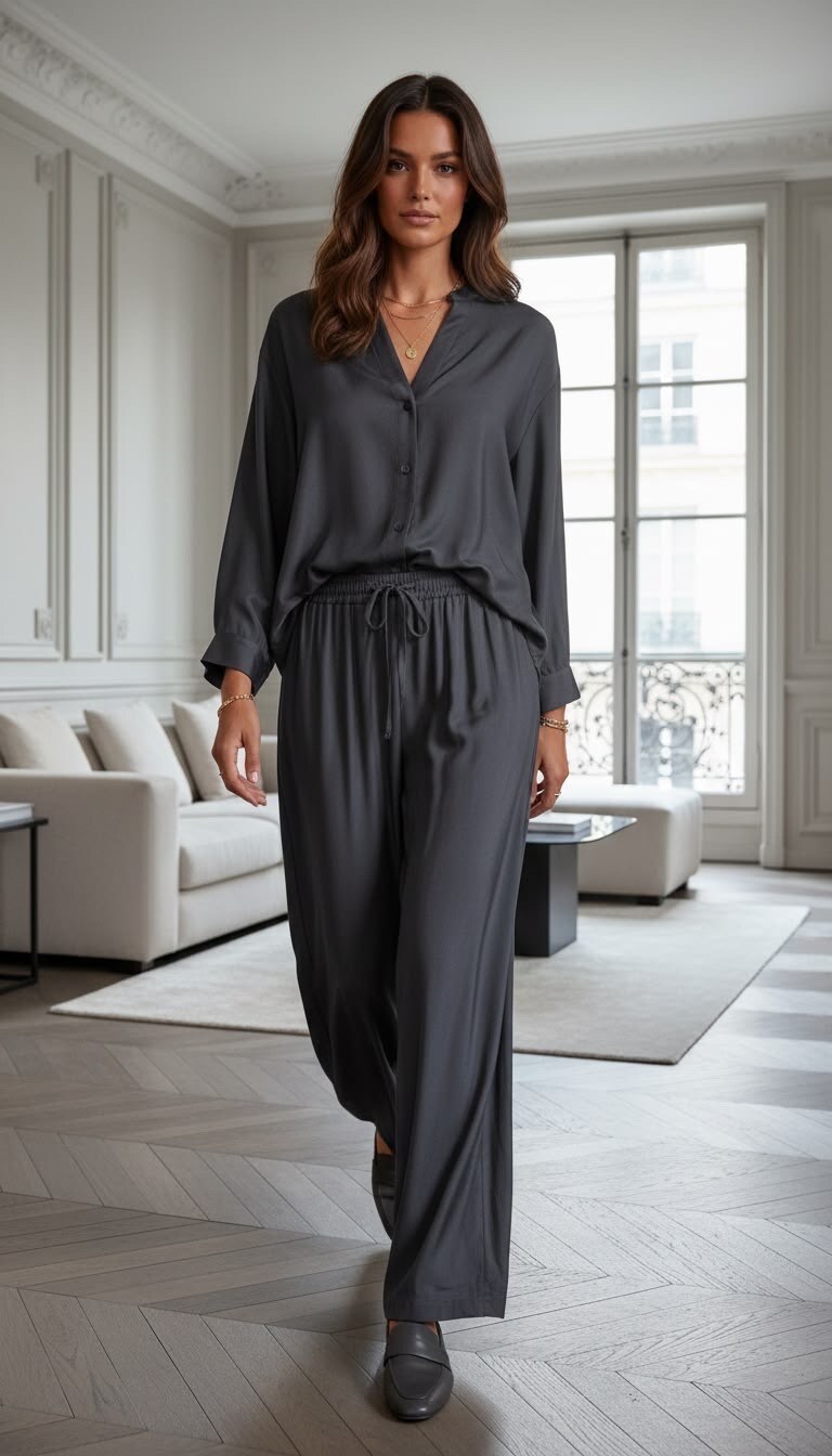 Mayorista BE FUN PARIS - Pantalones Barrel de Seda