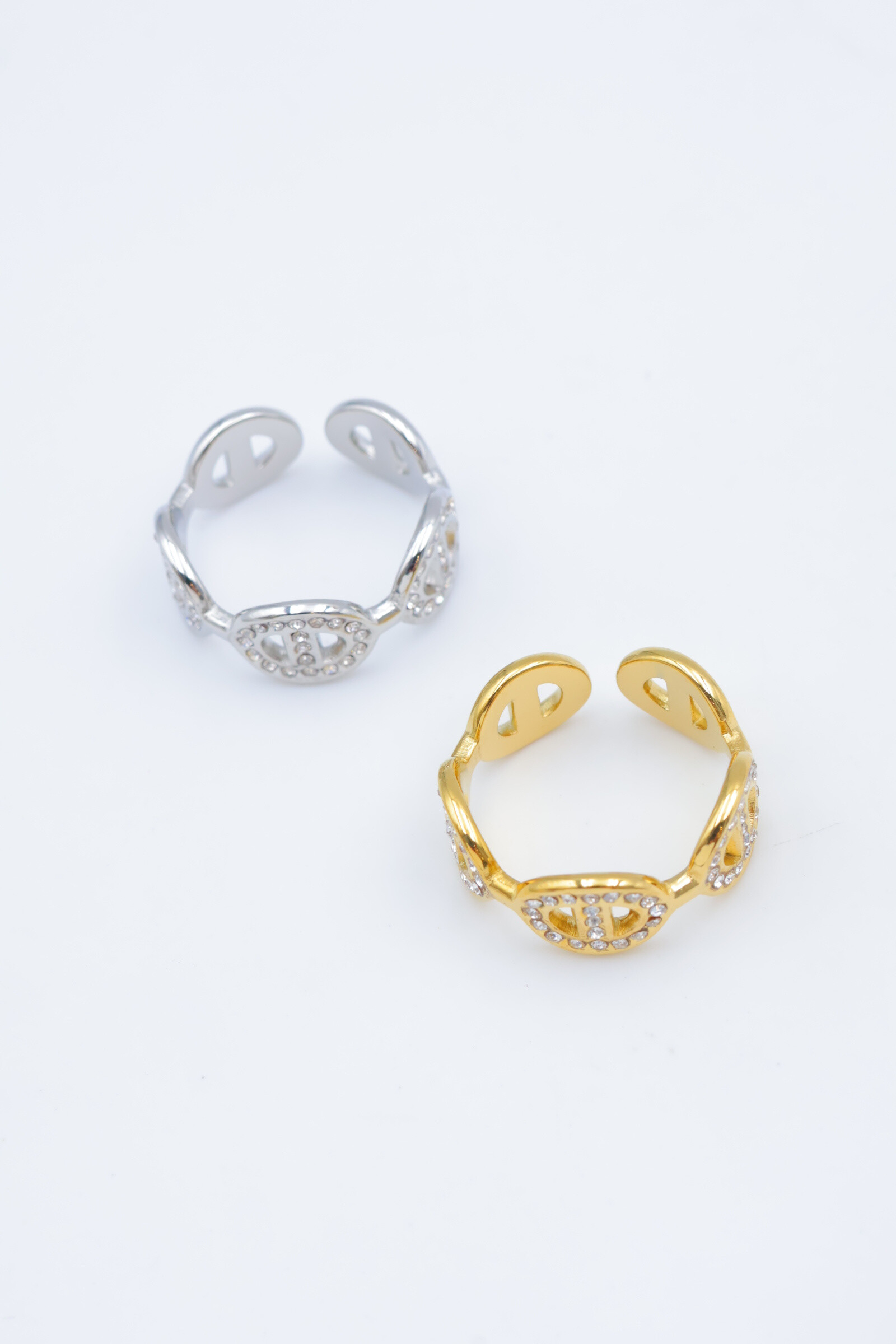 Grossista Beli & Jolie - Anello regolabile in acciaio inossidabile