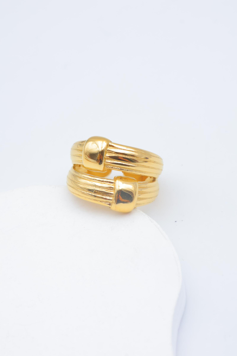 Grossista Beli & Jolie - Anello regolabile in acciaio inossidabile