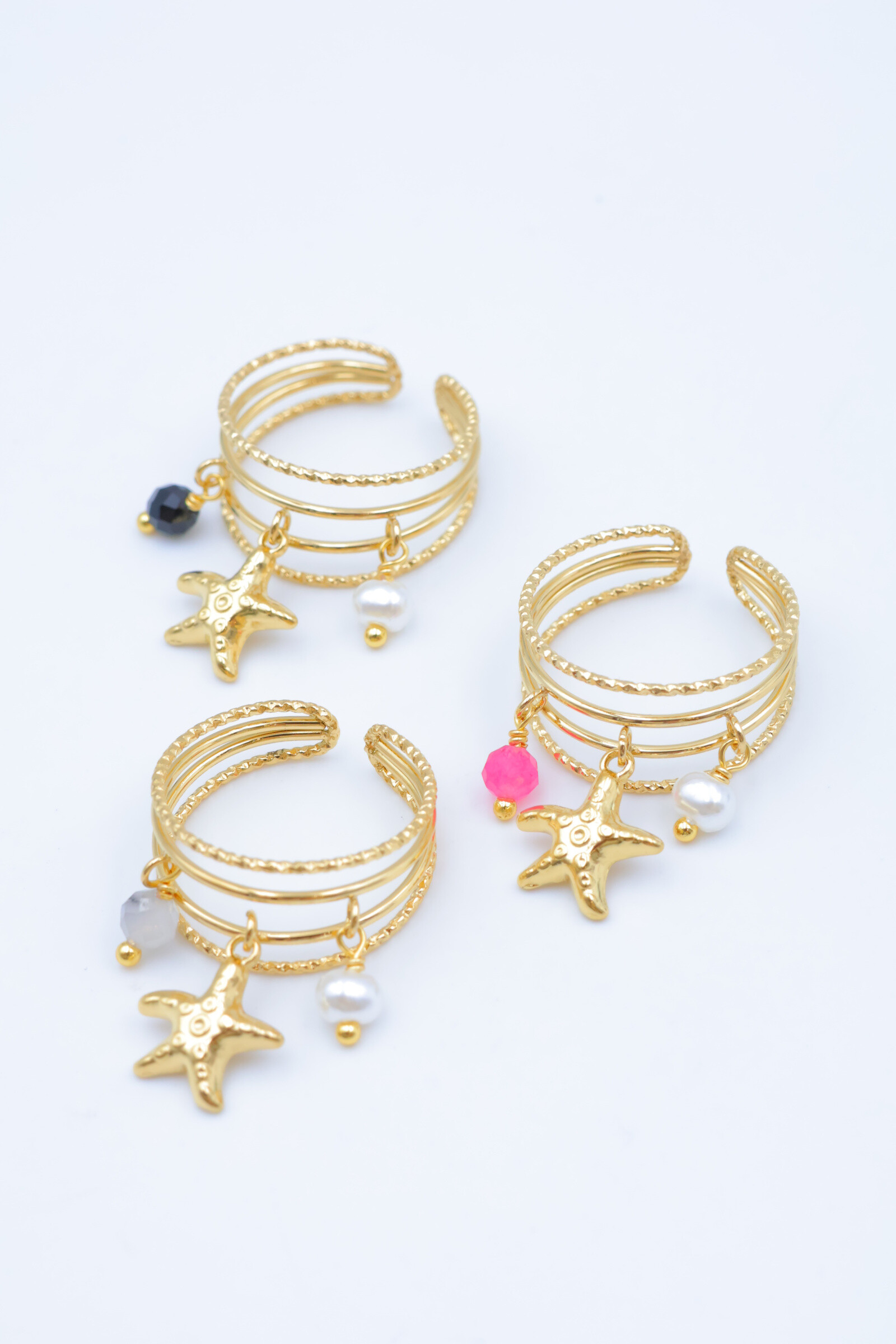 Mayorista Beli & Jolie - Anillo de acero inoxidable ajustable