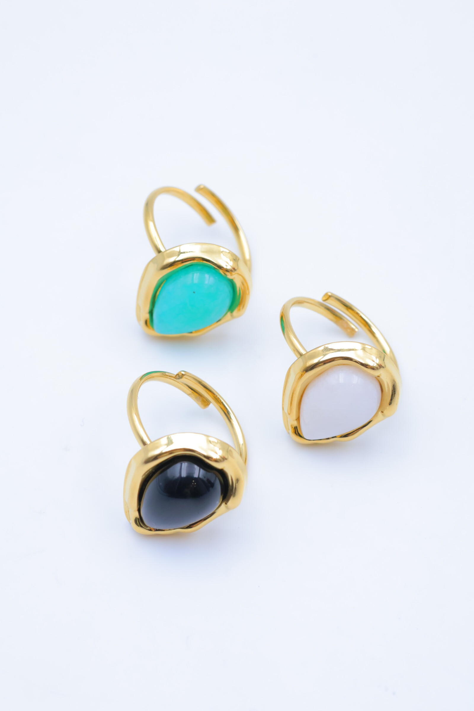 Mayorista Beli & Jolie - Anillo de acero inoxidable ajustable