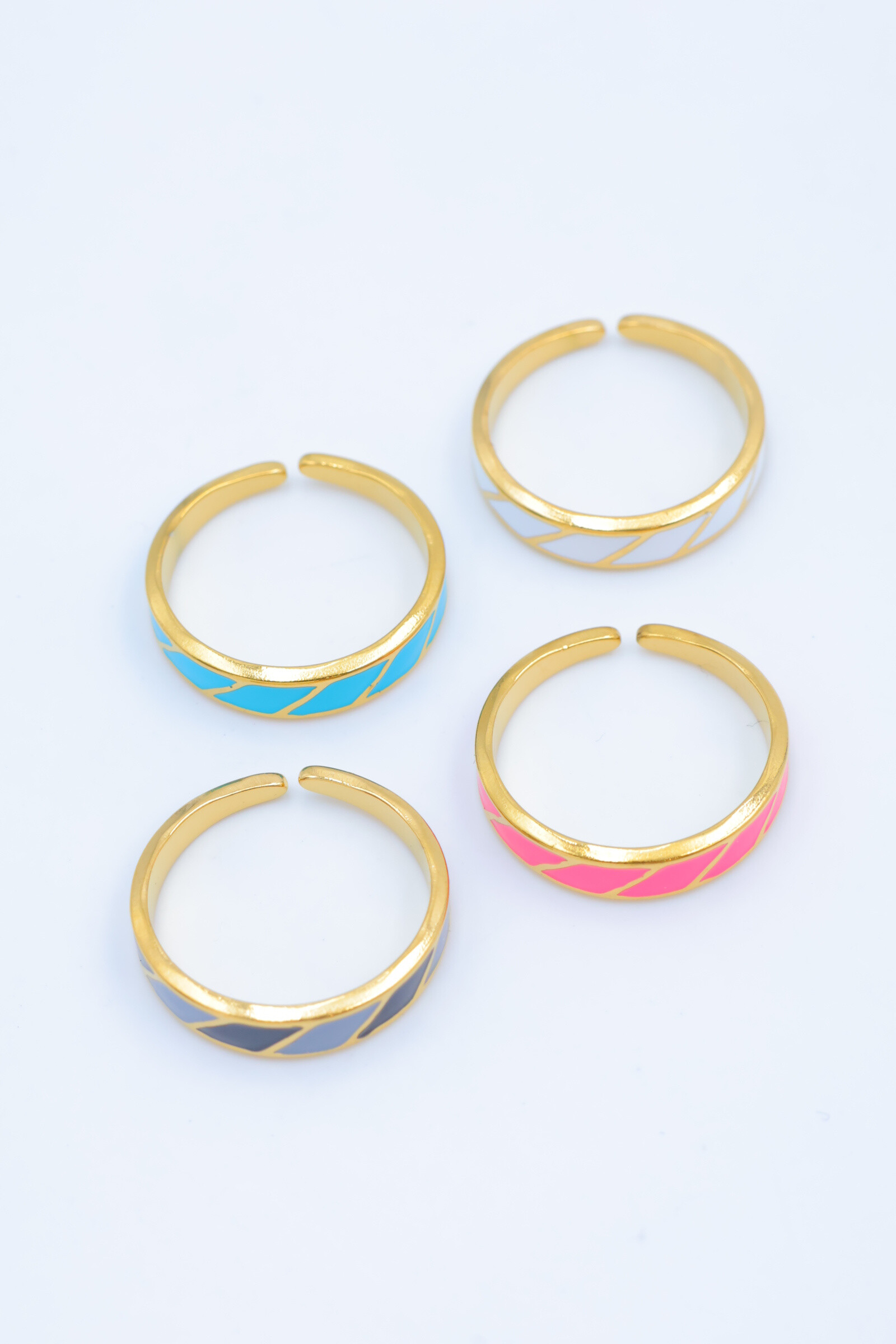 Mayorista Beli & Jolie - Anillo de acero inoxidable ajustable