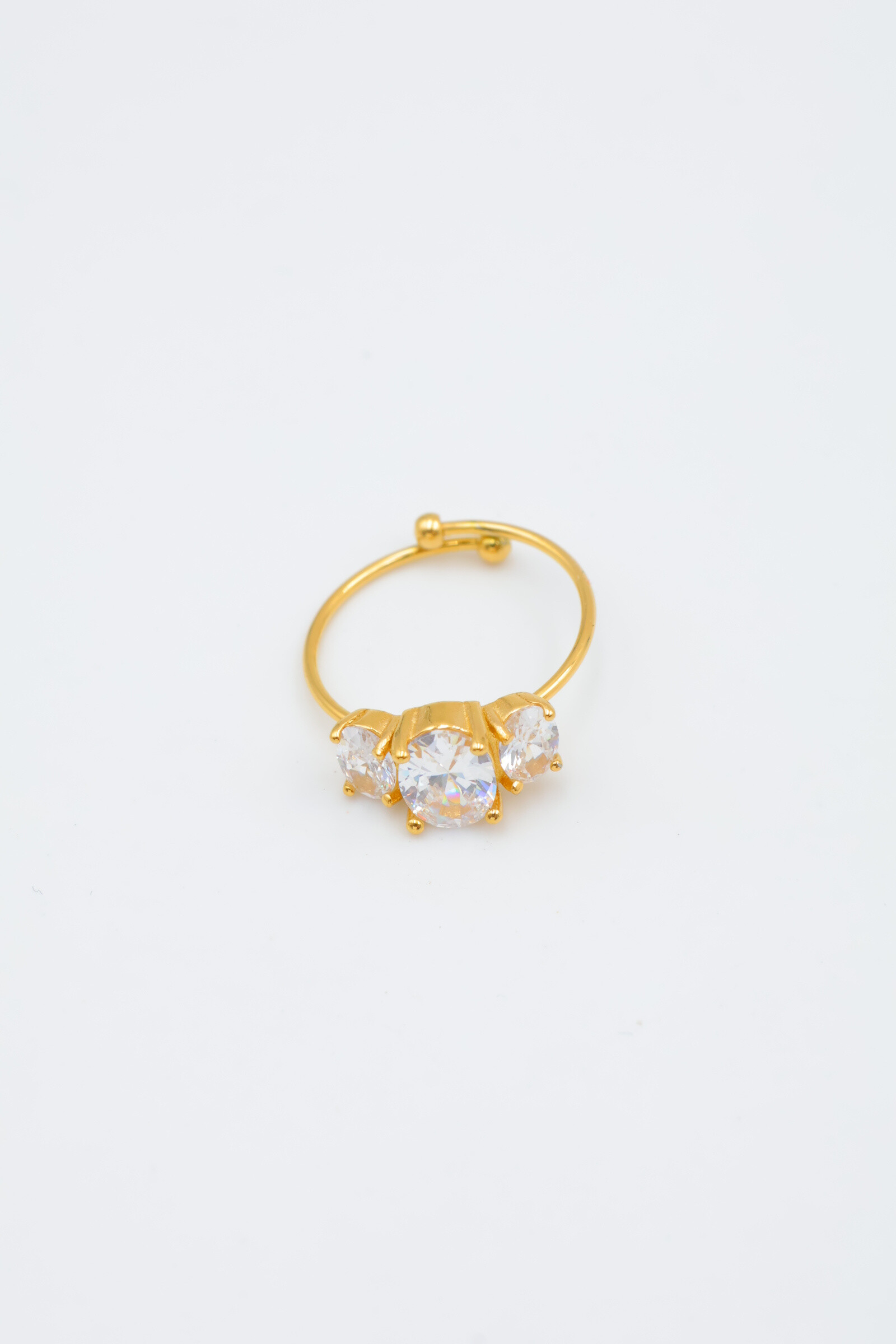 Mayorista Beli & Jolie - Anillo de acero inoxidable ajustable
