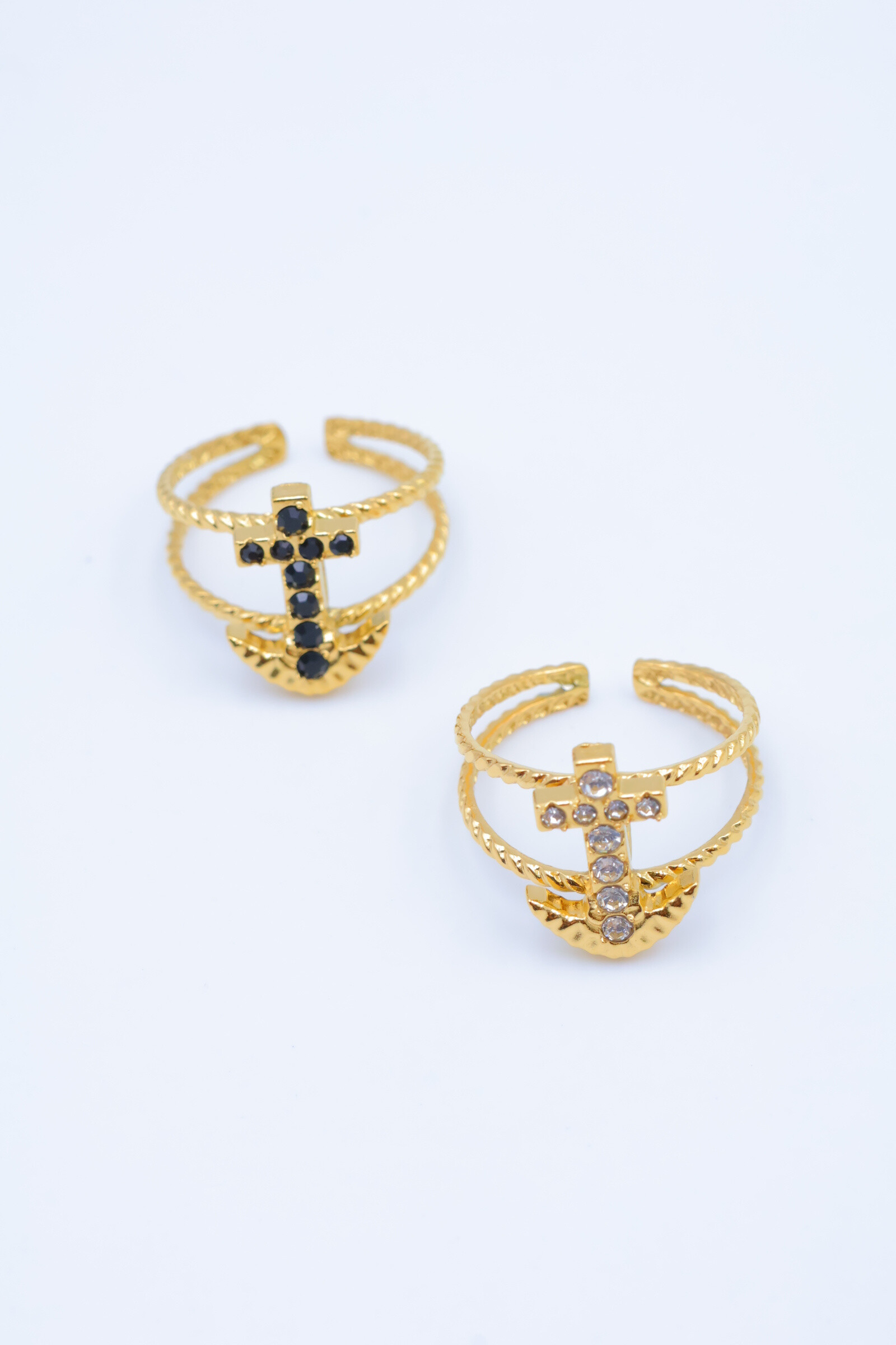 Mayorista Beli & Jolie - Anillo de acero inoxidable ajustable
