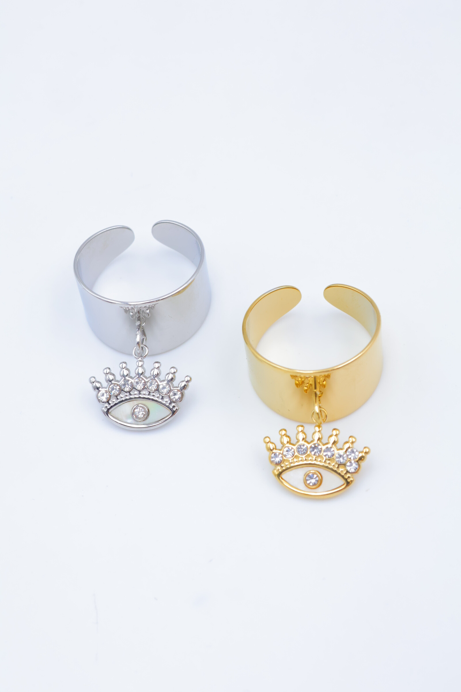 Mayorista Beli & Jolie - Anillo de acero inoxidable ajustable