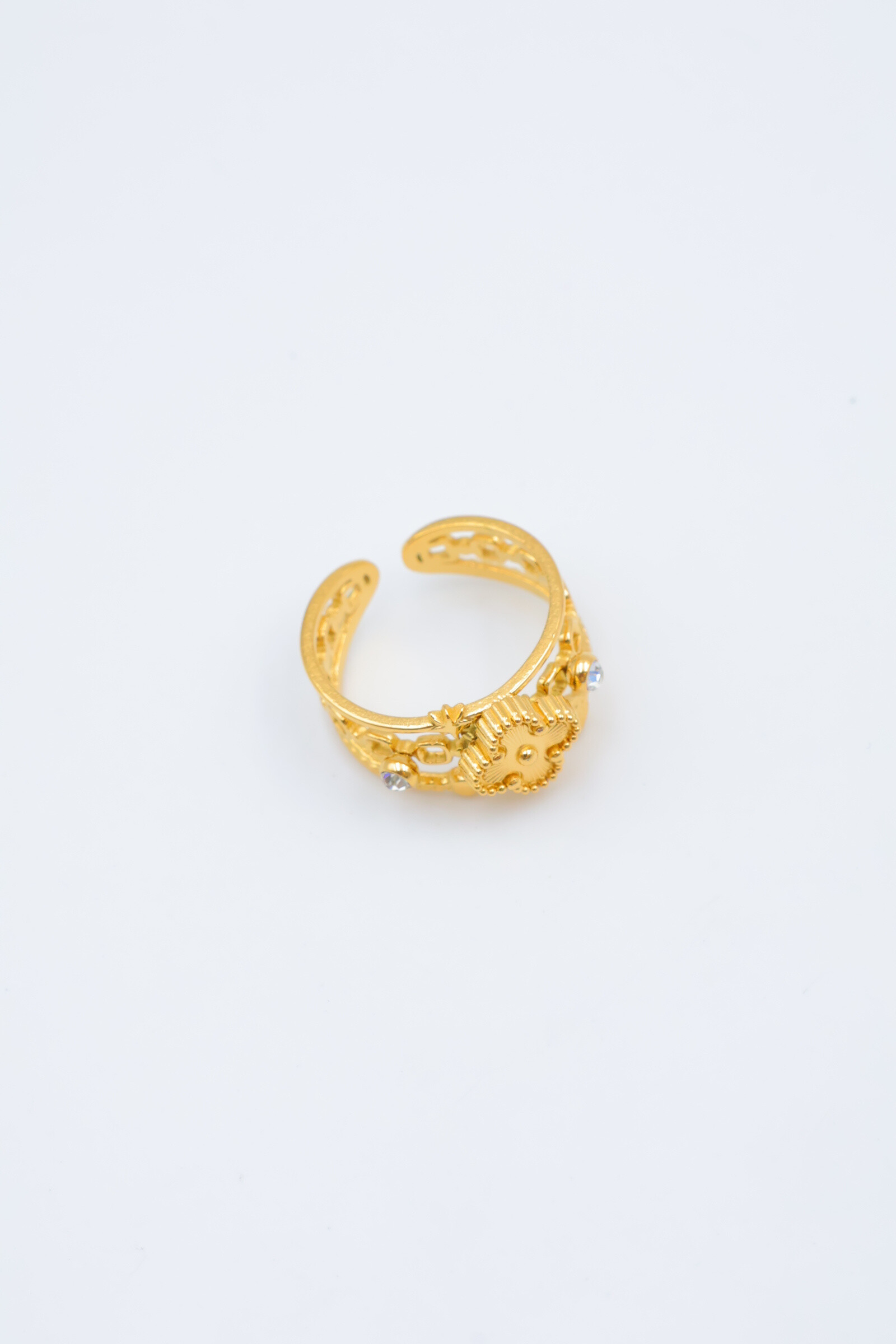 Mayorista Beli & Jolie - Anillo de acero inoxidable ajustable