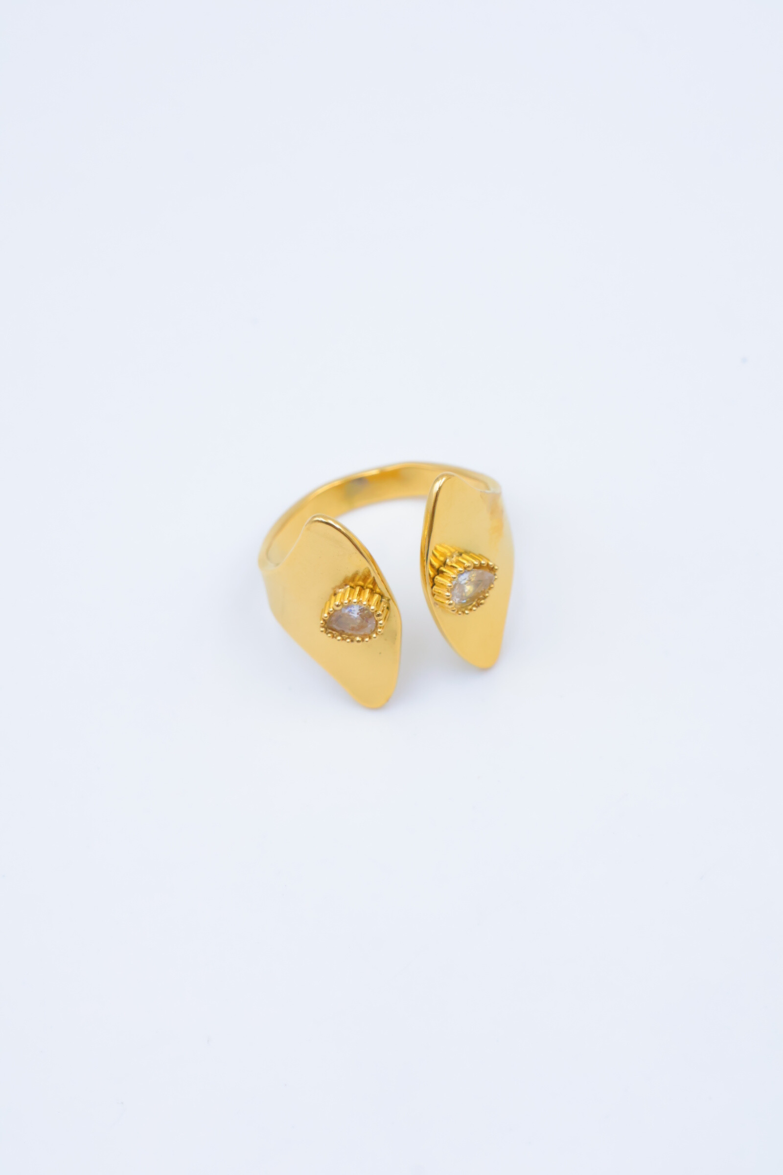Mayorista Beli & Jolie - Anillo de acero inoxidable ajustable