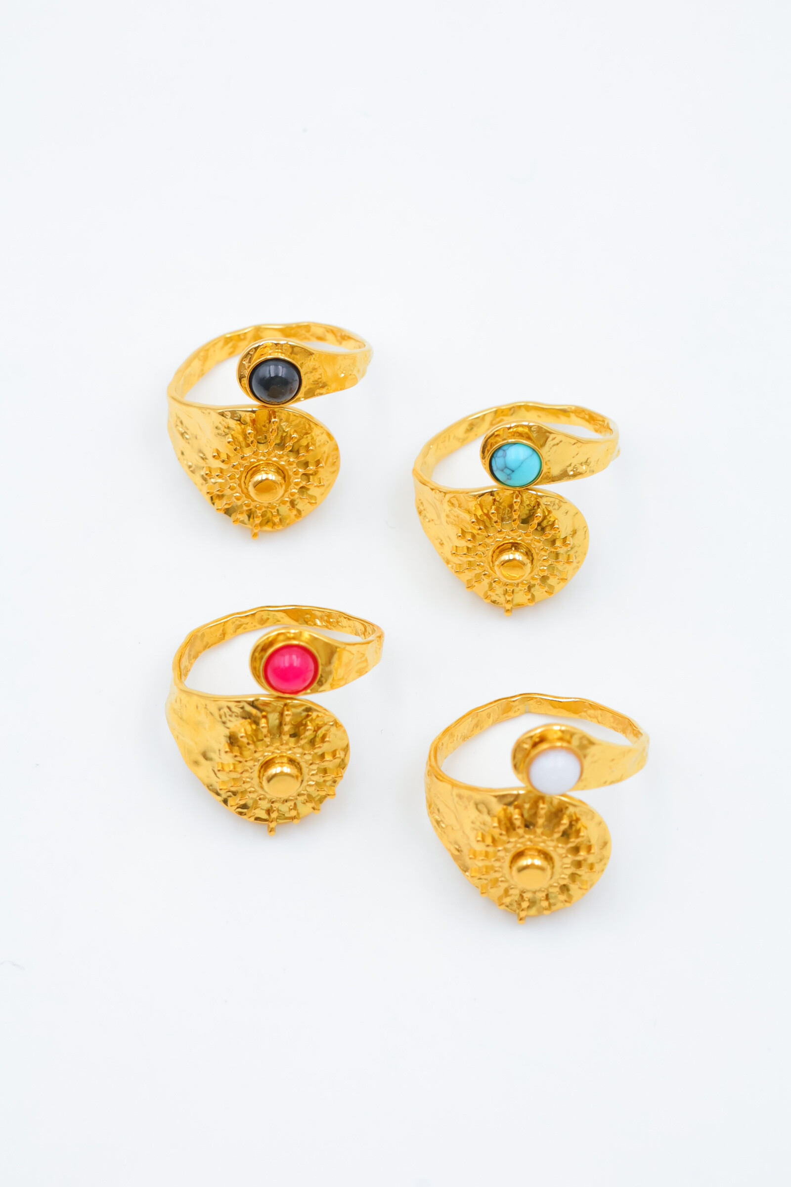 Mayorista Beli & Jolie - Anillo de acero inoxidable ajustable
