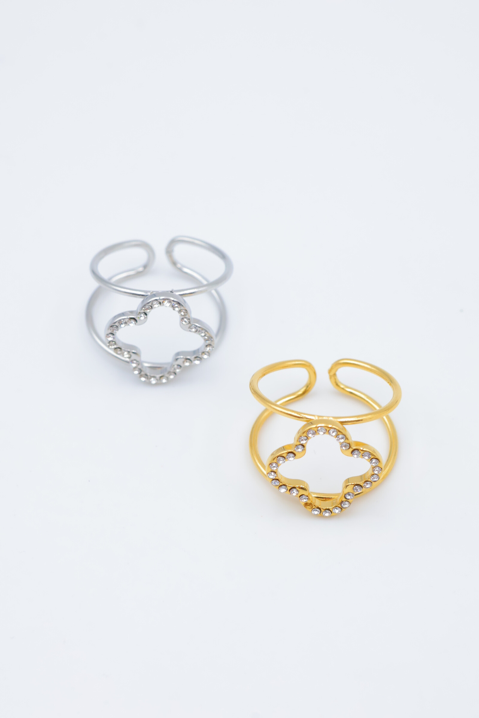 Mayorista Beli & Jolie - Anillo de acero inoxidable ajustable