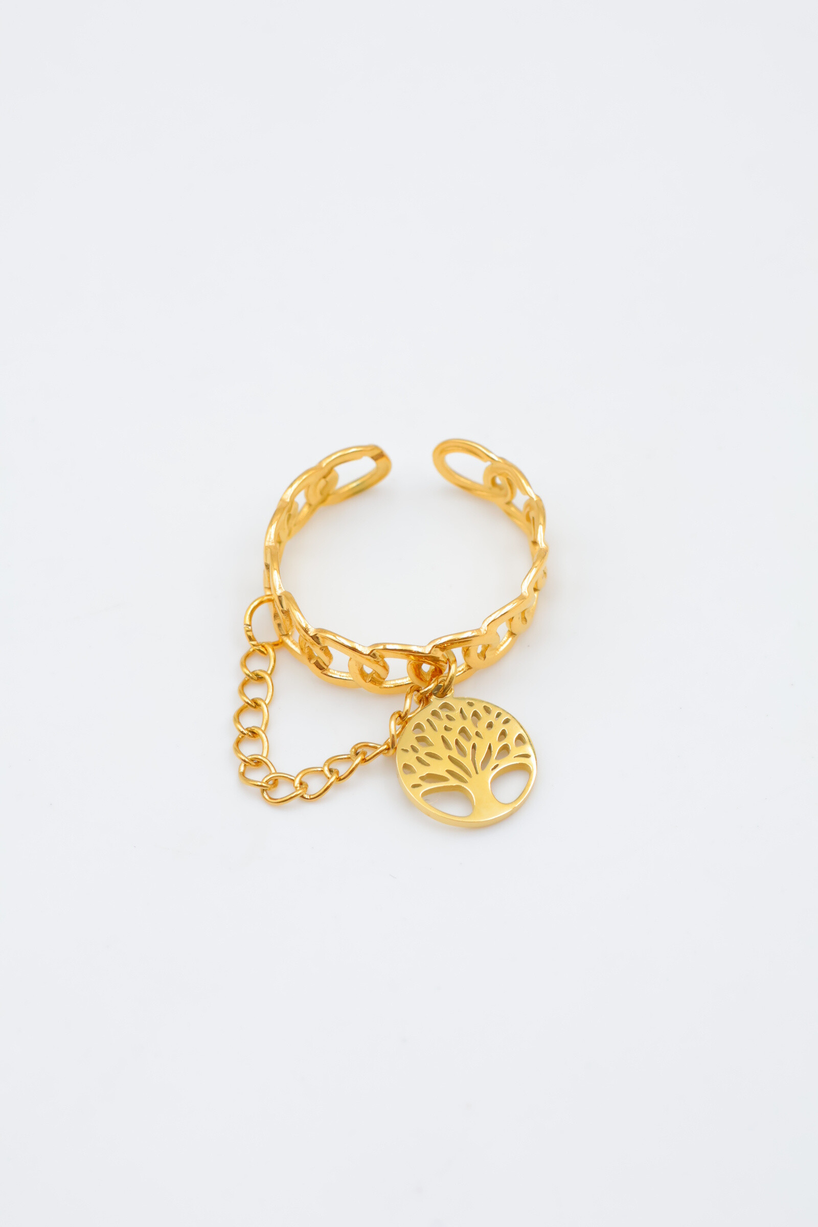 Mayorista Beli & Jolie - Anillo de acero inoxidable ajustable