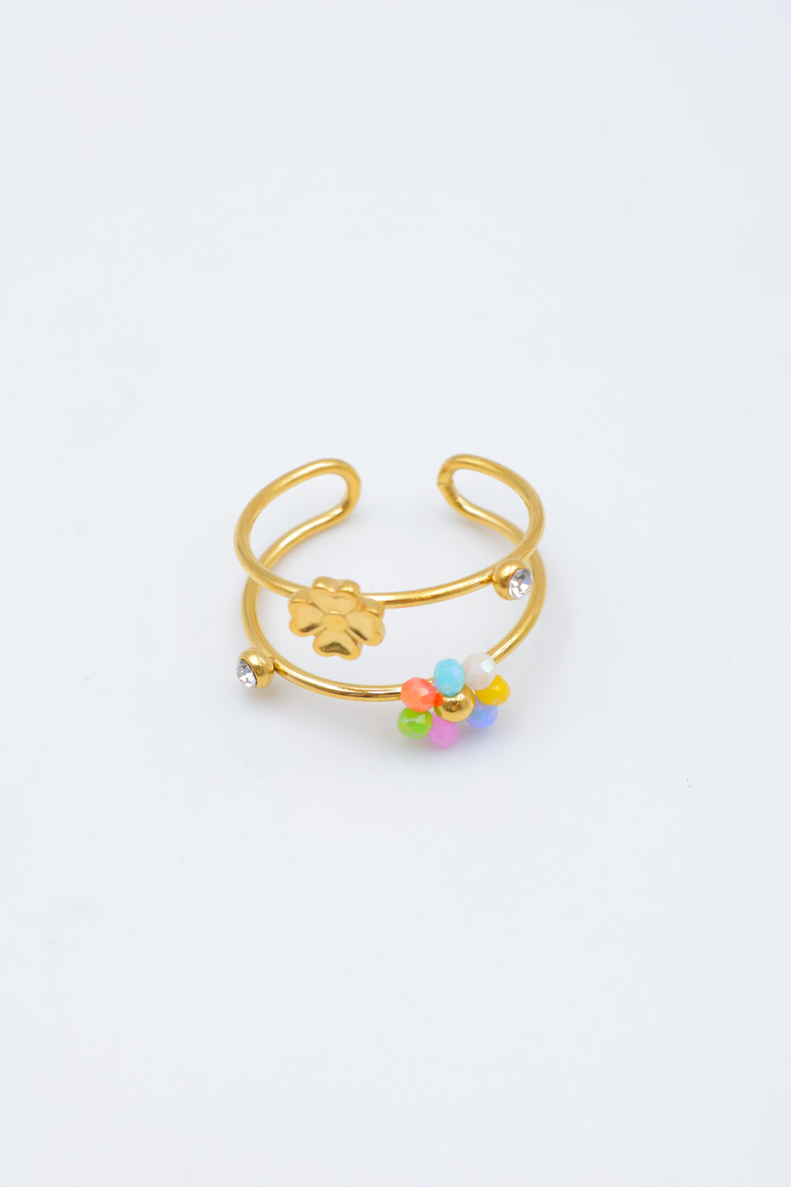 Mayorista Beli & Jolie - Anillo de acero inoxidable ajustable