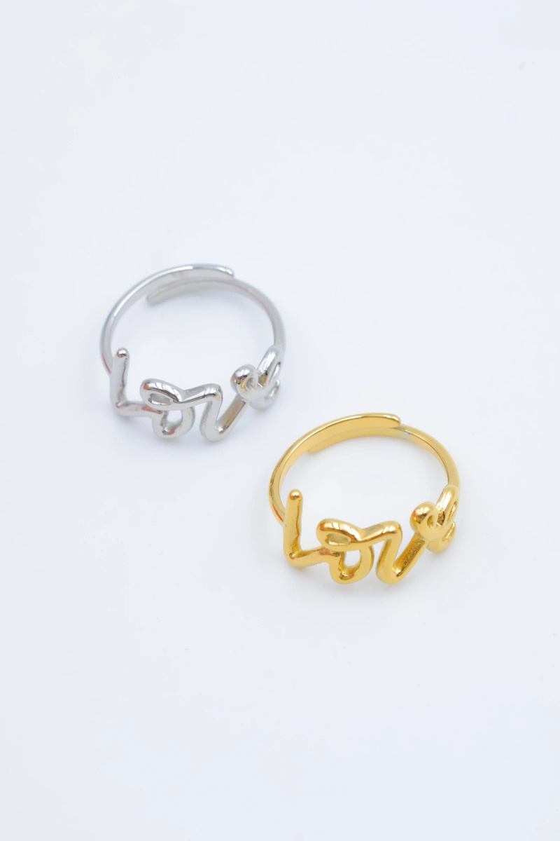 Grossiste Beli & Jolie - Bague en acier inoxydable ajustable