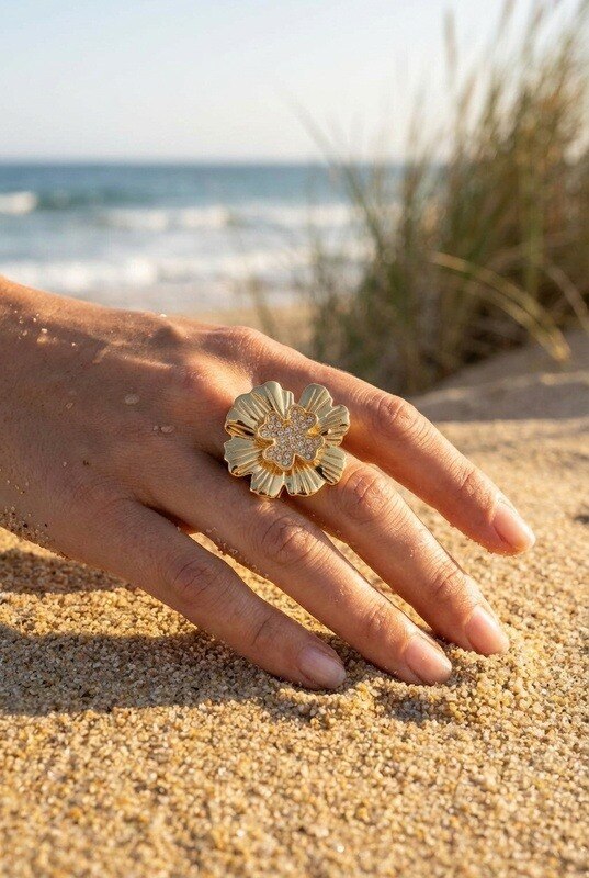 Mayorista Beli & Jolie - Anillo de acero inoxidable ajustable