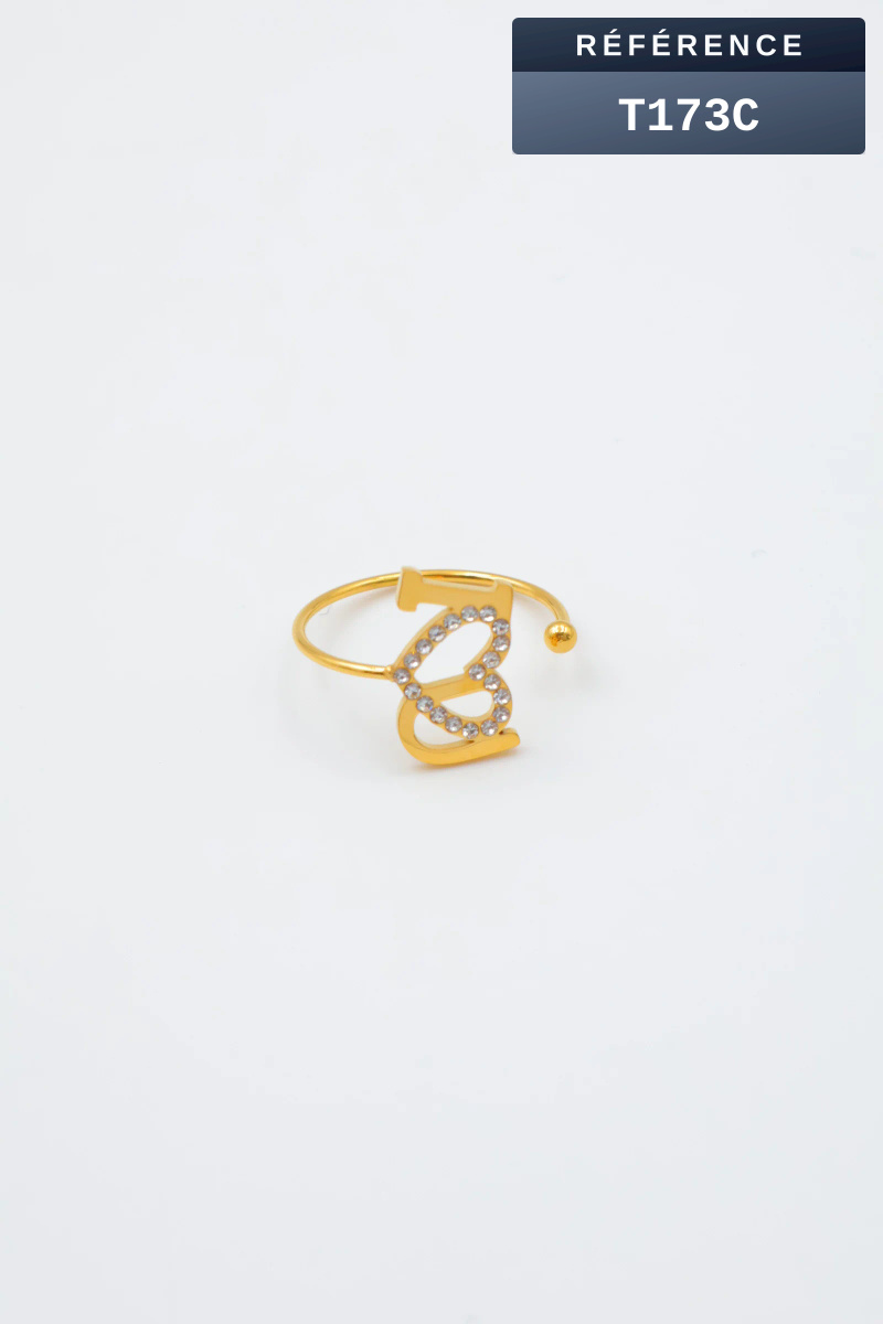 Grossiste Beli & Jolie - Bague en acier inoxydable ajustable