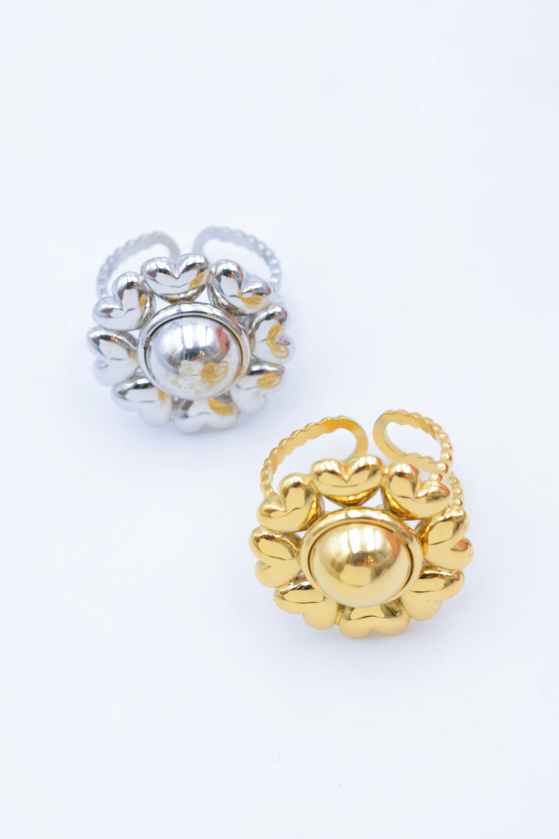 Grossiste Beli & Jolie - Bague ajustable en acier inoxydable