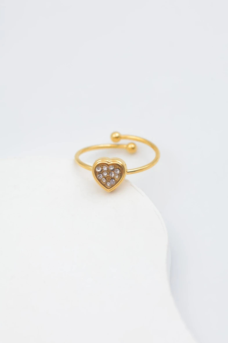Mayorista Beli & Jolie - Anillo ajustable de acero inoxidable