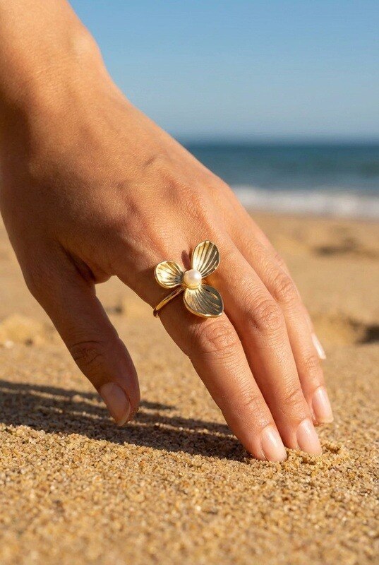 Wholesaler Beli & Jolie - Adjustable stainless steel ring