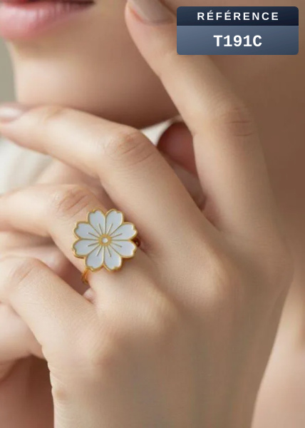 Wholesaler Beli & Jolie - Adjustable stainless steel ring