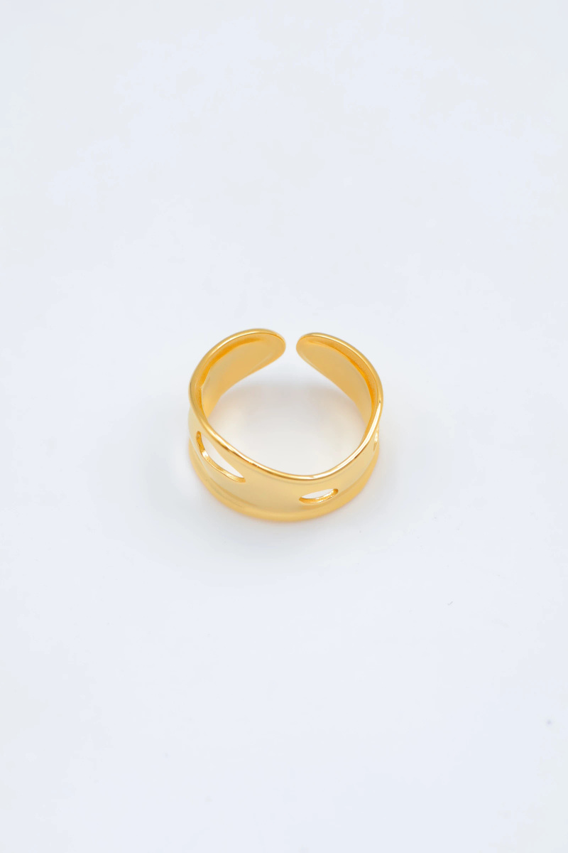 Grossiste Beli & Jolie - Bague en acier inoxydable ajustable