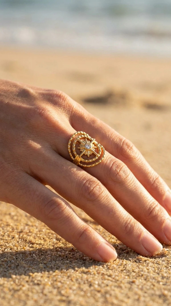 Grossiste Beli & Jolie - Bague ajustable en acier inoxydable