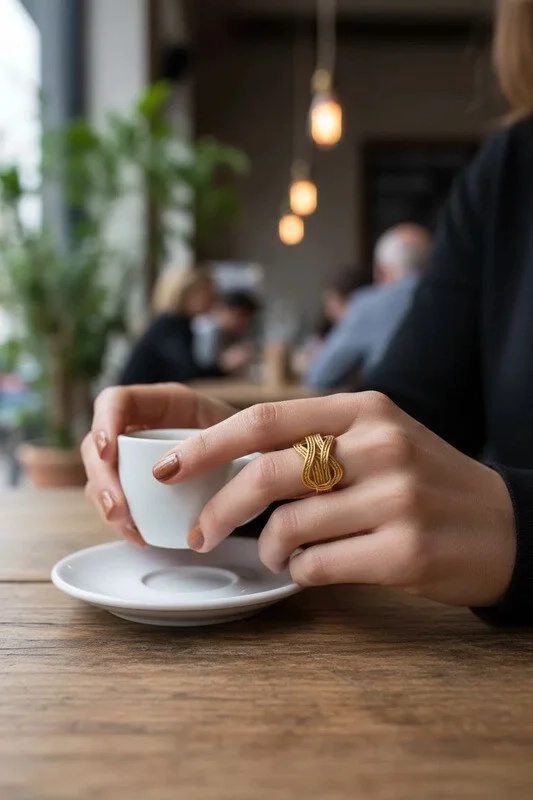 Wholesaler Beli & Jolie - Adjustable stainless steel ring