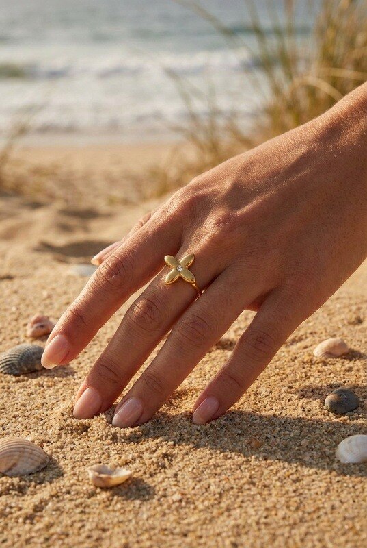 Wholesaler Beli & Jolie - Adjustable stainless steel ring