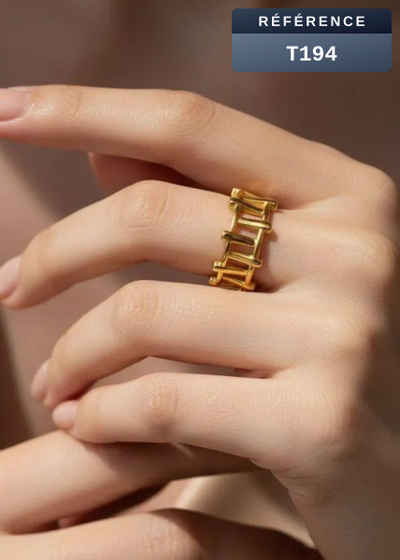 Grossista Beli & Jolie - Anello regolabile in acciaio inossidabile Grossista Beli & Jolie - Anello regolabile in acciaio inossidabile