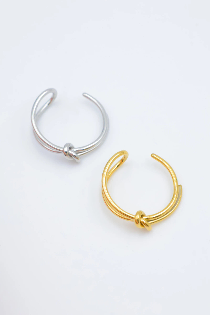 Mayorista Beli & Jolie - Anillo ajustable de acero inoxidable