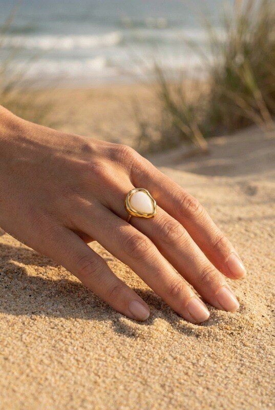 Wholesaler Beli & Jolie - Adjustable stainless steel ring