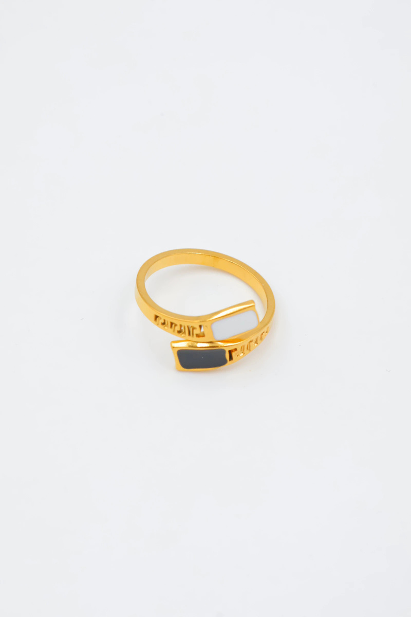 Grossiste Beli & Jolie - Bague en acier inoxydable ajustable