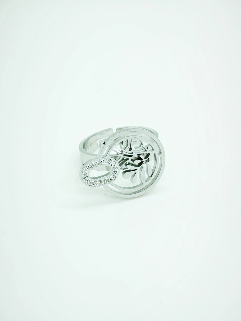 Mayorista Beli & Jolie - Anillo ajustable de acero inoxidable