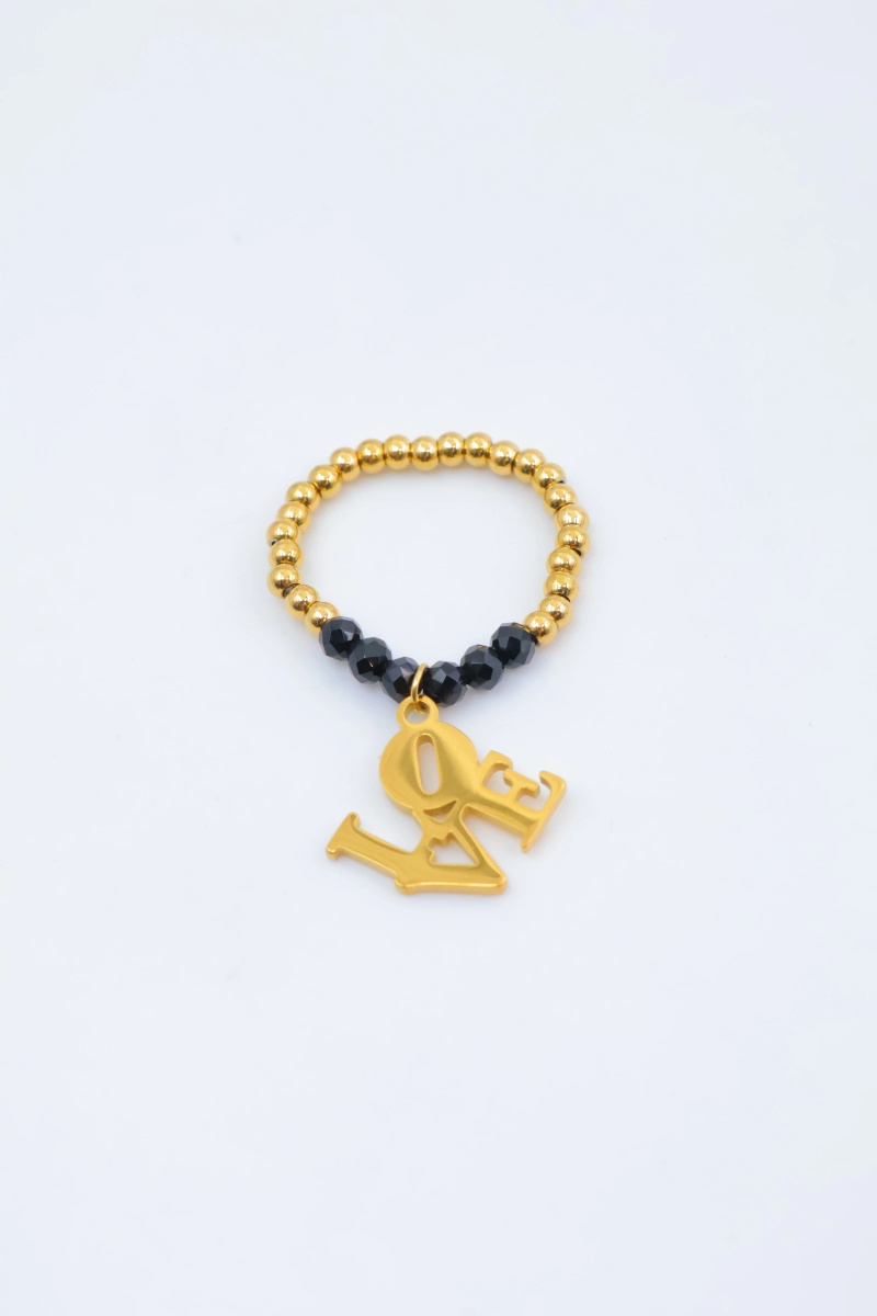 Grossiste Beli & Jolie - Bague en acier inoxydable ajustable