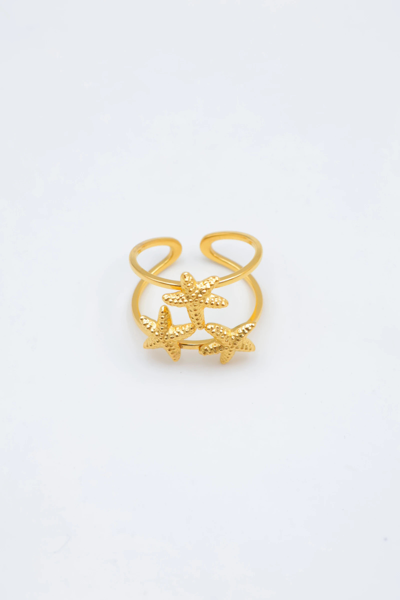 Wholesaler Beli & Jolie - Adjustable stainless steel ring