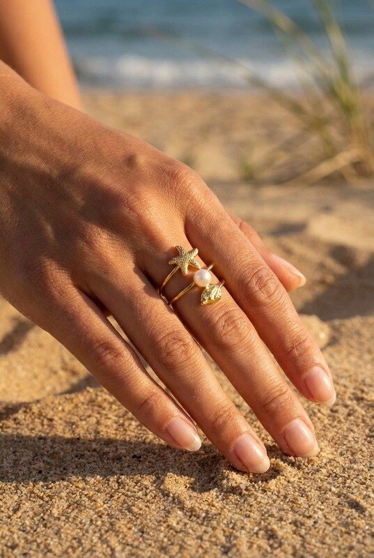 Wholesaler Beli & Jolie - Adjustable stainless steel ring