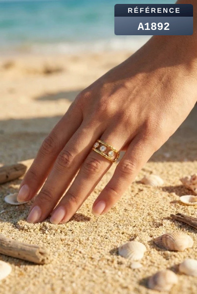 Wholesaler Beli & Jolie - Adjustable stainless steel ring