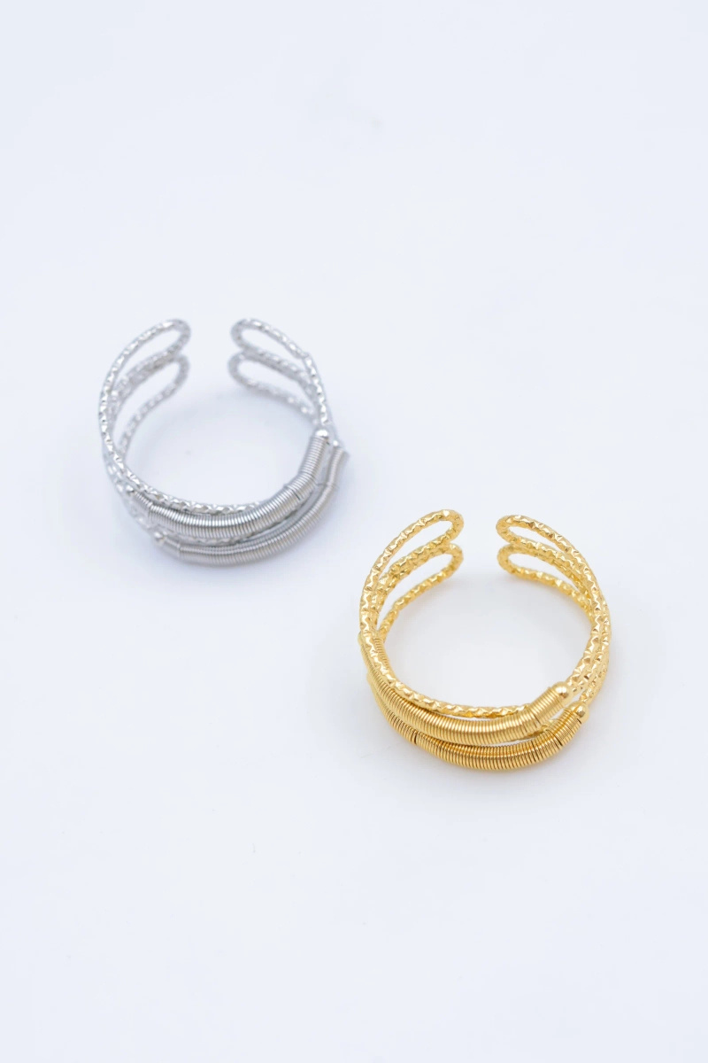 Wholesaler Beli & Jolie - Adjustable stainless steel ring