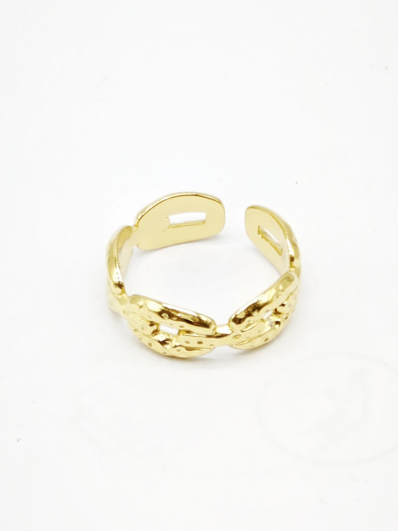 Mayorista Beli & Jolie - Anillo ajustable de acero inoxidable