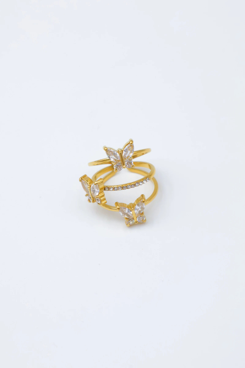 Grossiste Beli & Jolie - Bague ajustable en acier inoxydable